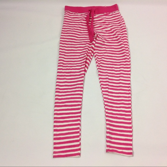 pink and white striped jeans